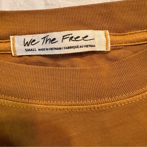 Free People - Small  - Long Sleeve Crop Top - Mustard - Picture 9 of 12